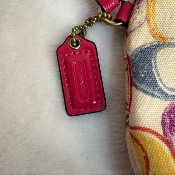 Coach multicolor signature wristlet - Picture 2 of 6